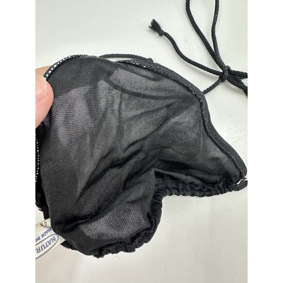 Naturana Womens Swimsuit Bikini EUR Size 44 Black Vintage Two Piece Triangle - Picture 4 of 13